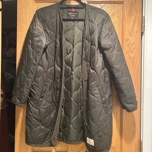 Alpha Industries Green Quilted Coat